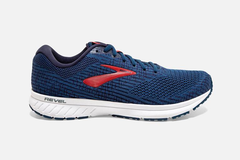 Brooks Revel 3 Road Running Shoes - Men's - Blue (48236-QIKV)